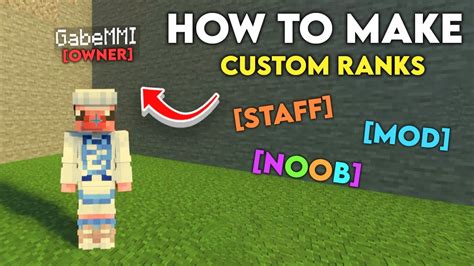 How to create ranks in minecraft