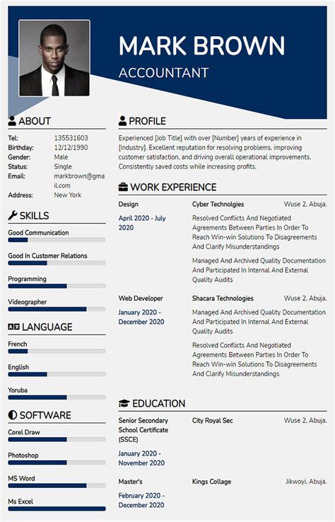 How to create resume in online