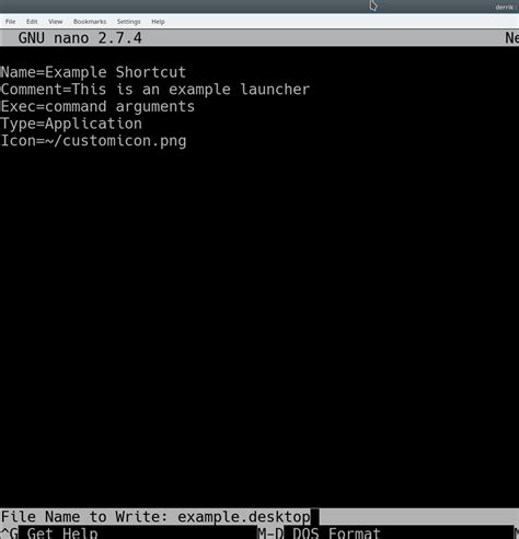 How to create shortcut in linux
