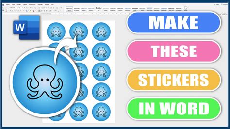 How to create stickers in word