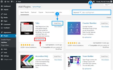 How to create tabs in wordpress pages
