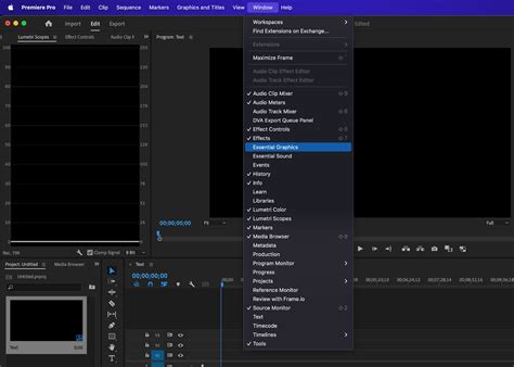 How to create text in premiere pro