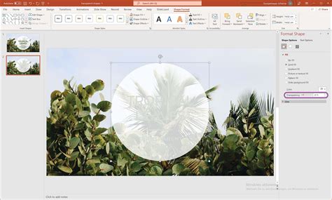 How to create transparent background in powerpoint