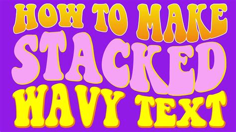 How to create wavy text in Design Space with any font YouTube