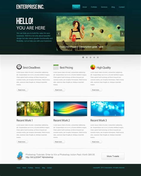 How to create web design in photoshop