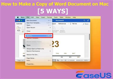 How to create word document in mac