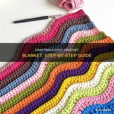 How to crochet a blanket for beginners step by step with pictures thick yarn.  With comprehensi...