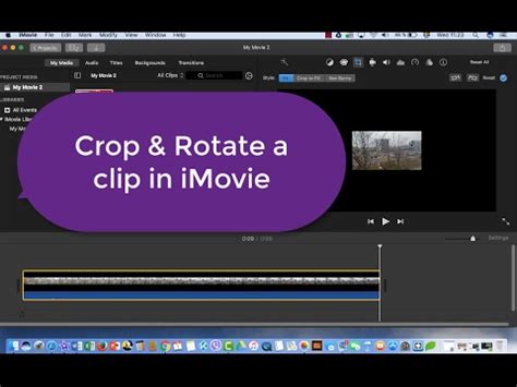 How to crop a clip in imovie