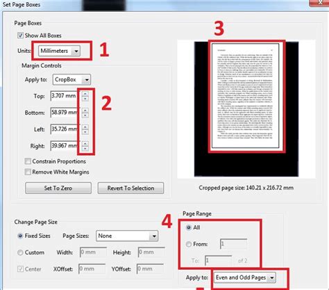 How to crop a page in pdf