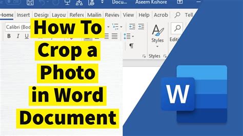 How to crop a picture in word