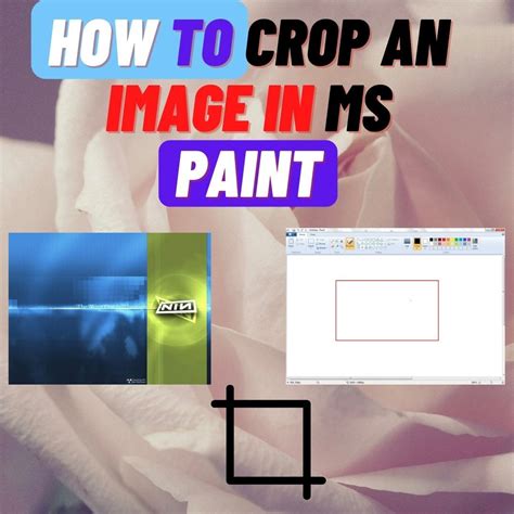 How to crop image in ms paint
