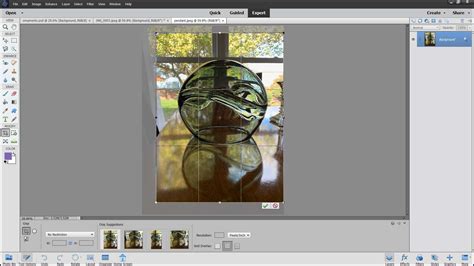 How to crop in photoshop elements