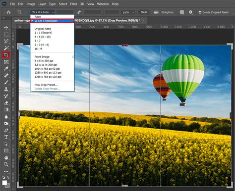 How to crop square in photoshop