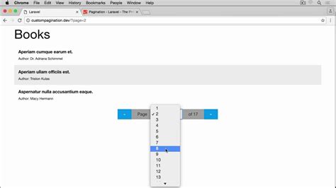 How to customize pagination view in laravel - W3codegenerator