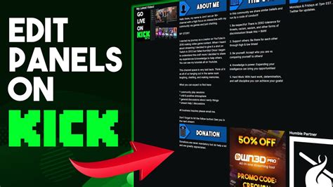 How to customize your Kick streaming profile (Kick Tutorial 3) YouTube