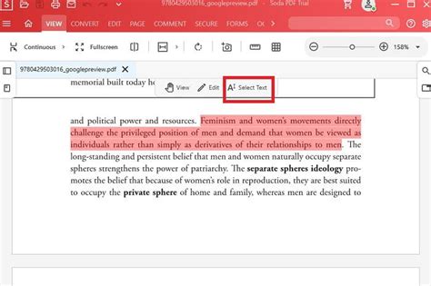 How to cut, copy and paste text in a PDF file