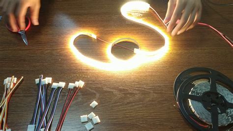 How to cut and connect the led strip light with fast connector