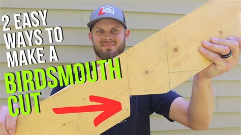 How to cut birdsmouth in rafters