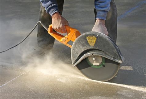 How to cut concrete. The Partner Ring Saw looks like a cut-off saw, but it uses an eccentric drive to cut deeper than a cut-off saw with the same diameter blade. "We can cut through a 10-inch thick wall with a 14-inch blade," says Zoni. "You can only cut 5-1/2 inches with a 14-inch blade on a cut-off saw." A 2 x 4 shot into the concrete wall guides the smaller saw ... 