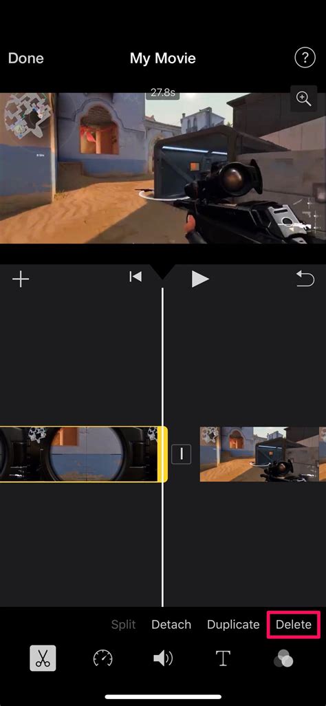How to cut in imovie ipad