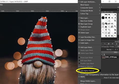 How to cut things out in gimp