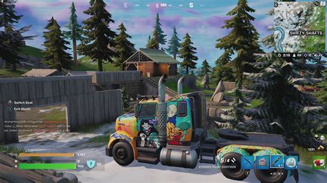 How to damage opponents while riding in or standing on a vehicle in Fortnite 
