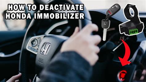 How to deactivate honda immobilizer. 23883 posts · Joined 2007. #4 · Jan 2, 2011. OK, common problem where the battery disconnect resets the immobilizer. Try leaving the car and ignition switch to ON for a half hour. This often resets it or it resets overnight. It shouldn't be activated by disconnecting the battery and this trick usually resets it. Like. 