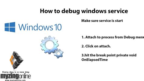 How to debug windows service in c#