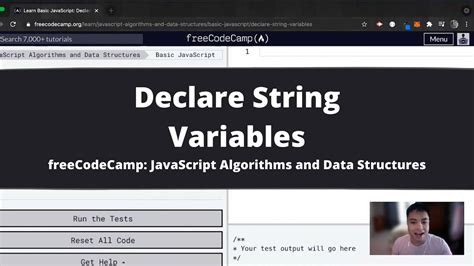 How to declare string in javascript
