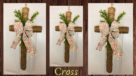 How to decorate a wire cross from dollar tree. How to Make a Spring Wreath with Wire Frame ; Redhead Can Decorate – How to Make a Fake Orchid Look Real ; Our Crafty Mom – Simple Bench Makeover with a Boho Vibe. 
