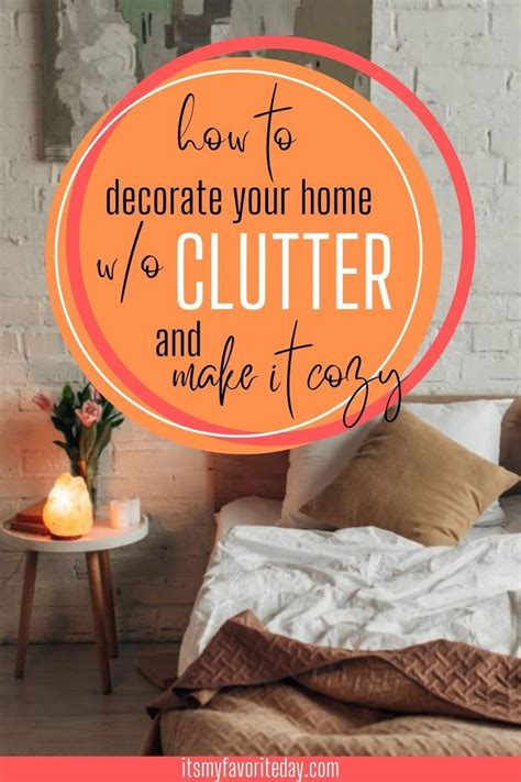 How to decorate but not clutter