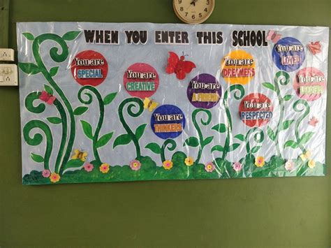 How to decorate notice board in school