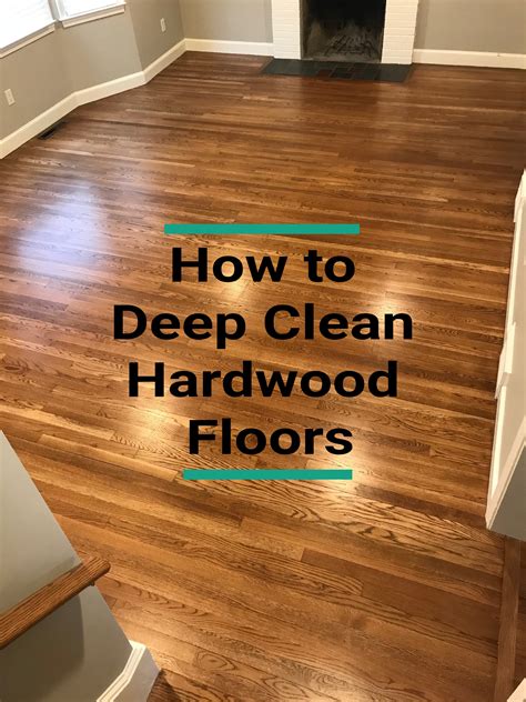 How to deep clean hardwood floors. 