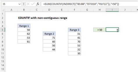 How to define a non continuous range in COUNTIF