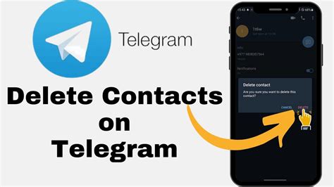 How to delete a contact in telegram