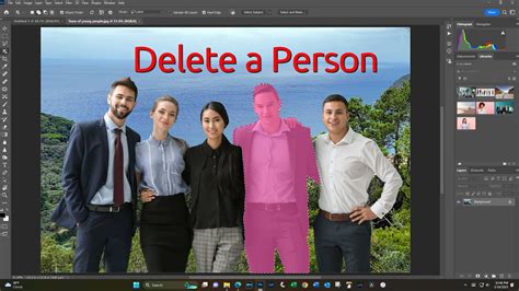 How to delete a person in photoshop