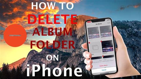 How to delete album folder in iphone