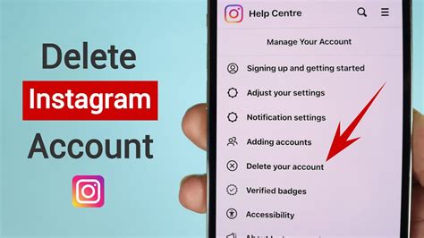 How to delete an Instagram account Thumbnails 1
