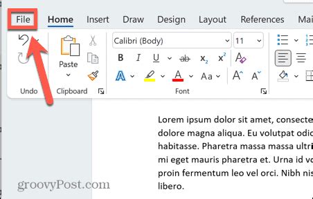 How to delete an anchor in word