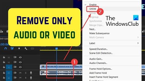 How to delete audio in premiere
