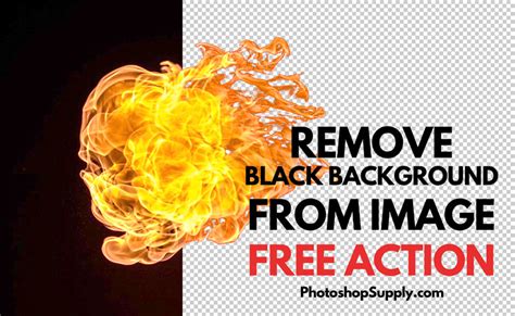 How to delete black background in photoshop