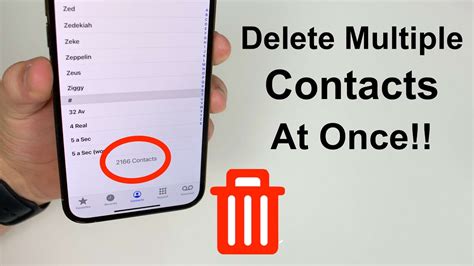 How to delete contact list in iphone
