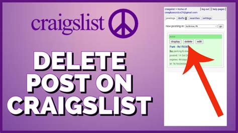 Log in to your email account and locate the confirmation email you received when you created the Craigslist post. Click the confirmation link in the email to visit the …. How to delete craigslist post