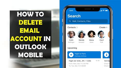 How to delete email account in mobile