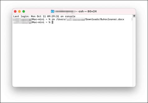 How to delete file in terminal