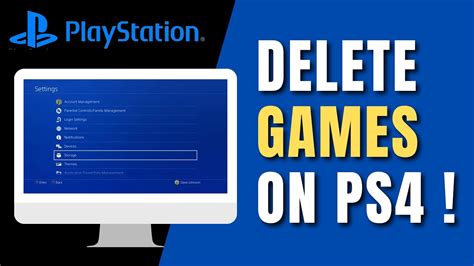 How to delete games on PS4 YouTube