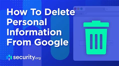 How to delete information in google
