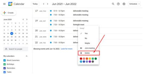 How to delete multiple Google Calendar events RedPacket Security