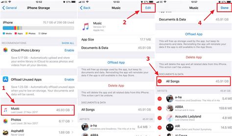 How to delete multiple songs in iphone
