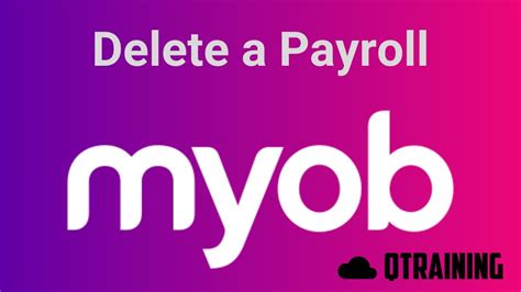 How to delete payroll in myob